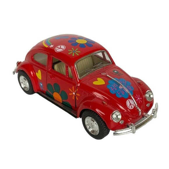 Kinsmart Diecast 3 Cars 63 Corvette Stingray 67 VW Beetle 49 Ford Woody Wagon - Picture 3 of 16